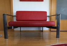 Designer-Couch Leder rot kaufen